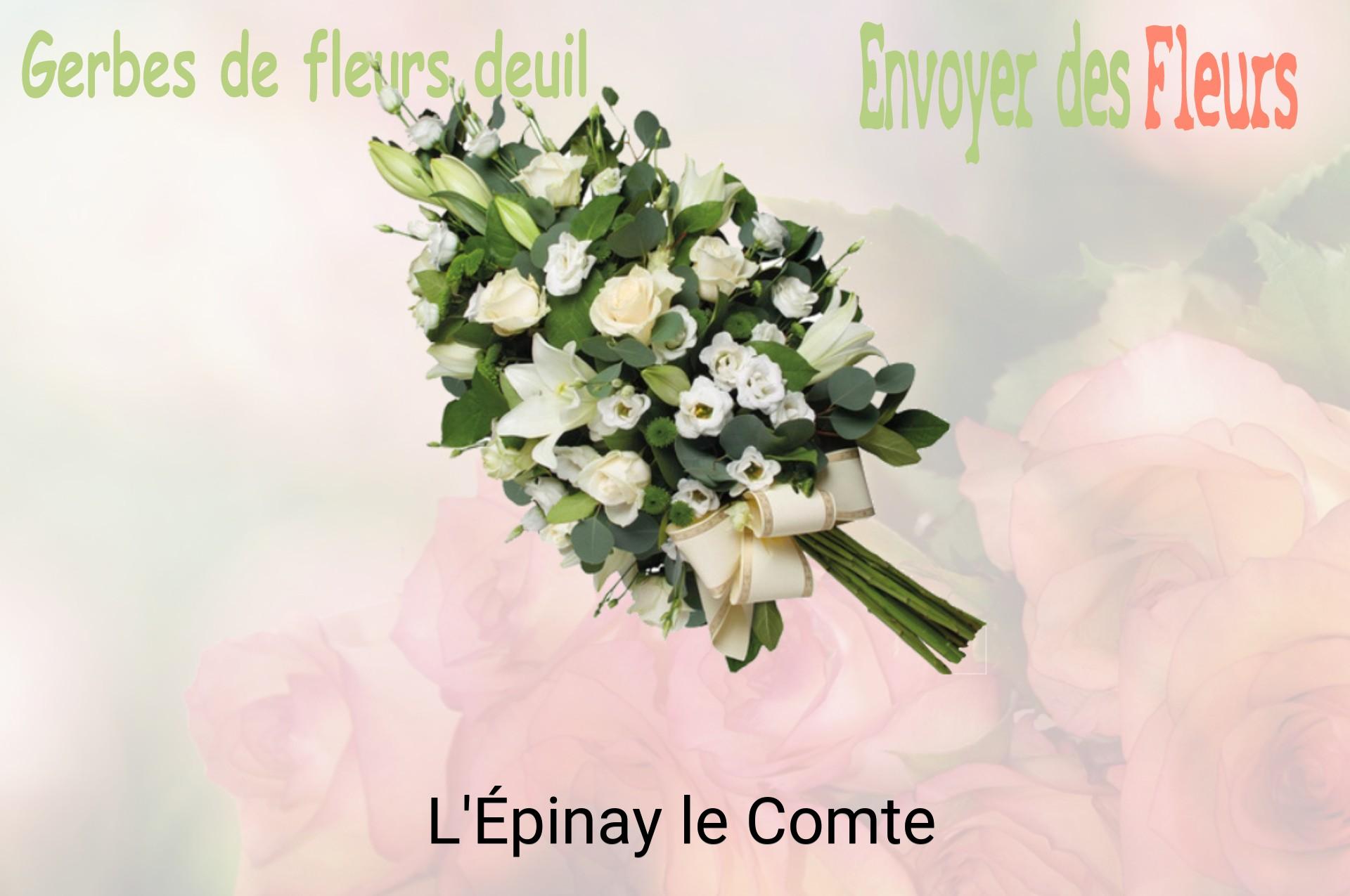 Gerbe de fleurs de deuil livrée à L'Épinay-le-Comte